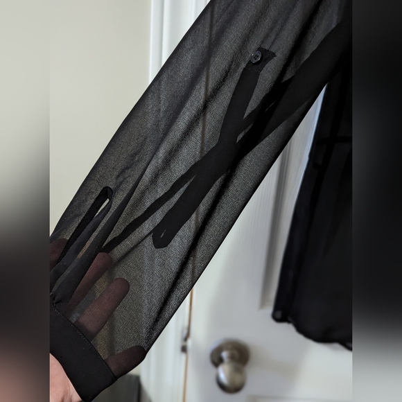 Sheer Black Blouse - Picture 5 of 7